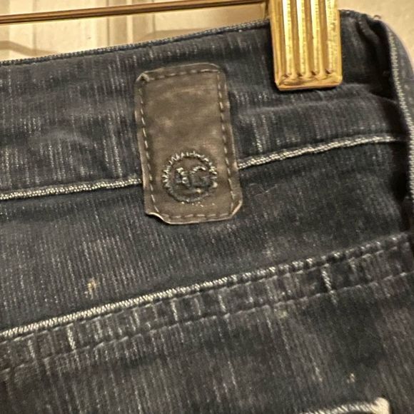 Anthropologie AG Tomboy Boyfriend Fit Distressed Whiskered Corduroy Jeans Sz 26R - Picture 7 of 13